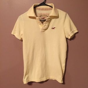 Yellow Hollister polo